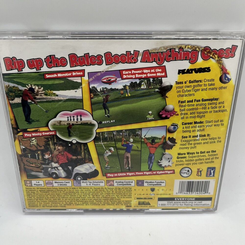 CyberTiger (Sony PlayStation 1, 1999) Complete - Tested - Picture 3 of 8